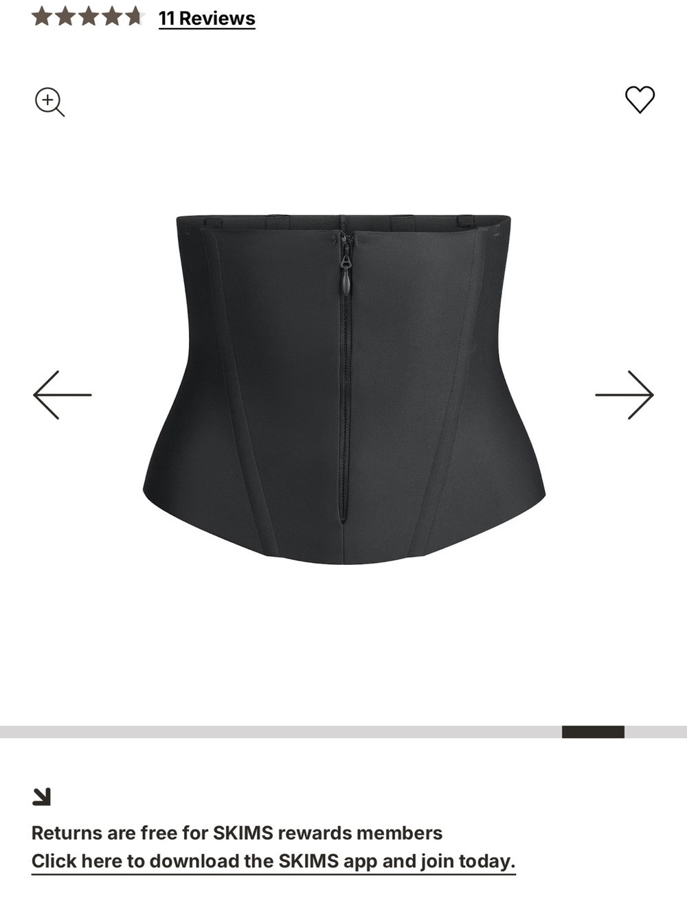 NWT  SKIMS Body Core Sculpt Waist Cincher - Picture 8 of 12